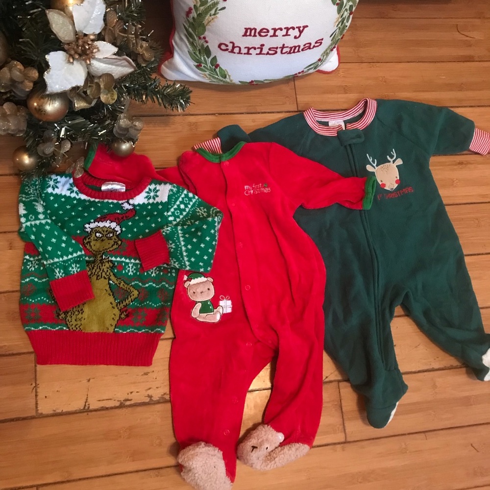 Baby Christmas Three Piece Lot